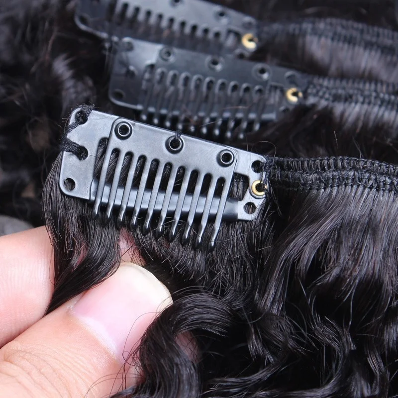 Fast Shipping 100% Human Hair 10A Brazilian Raw Virgin 3A 3B 3C 4A 4B Afro Kinky Curly Clip In Hair Extensions