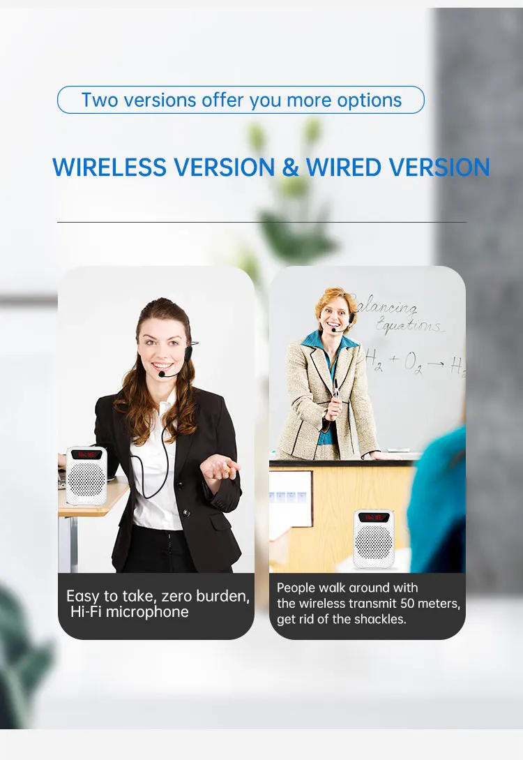 Portable PA System Shidu Voice Amplifier for Teachers With Specific Wireless Microphone