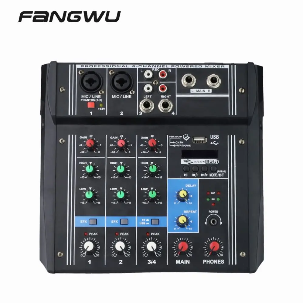 Hot Selling Sound Professional BT Power Mixer Box Amplifier for Sale