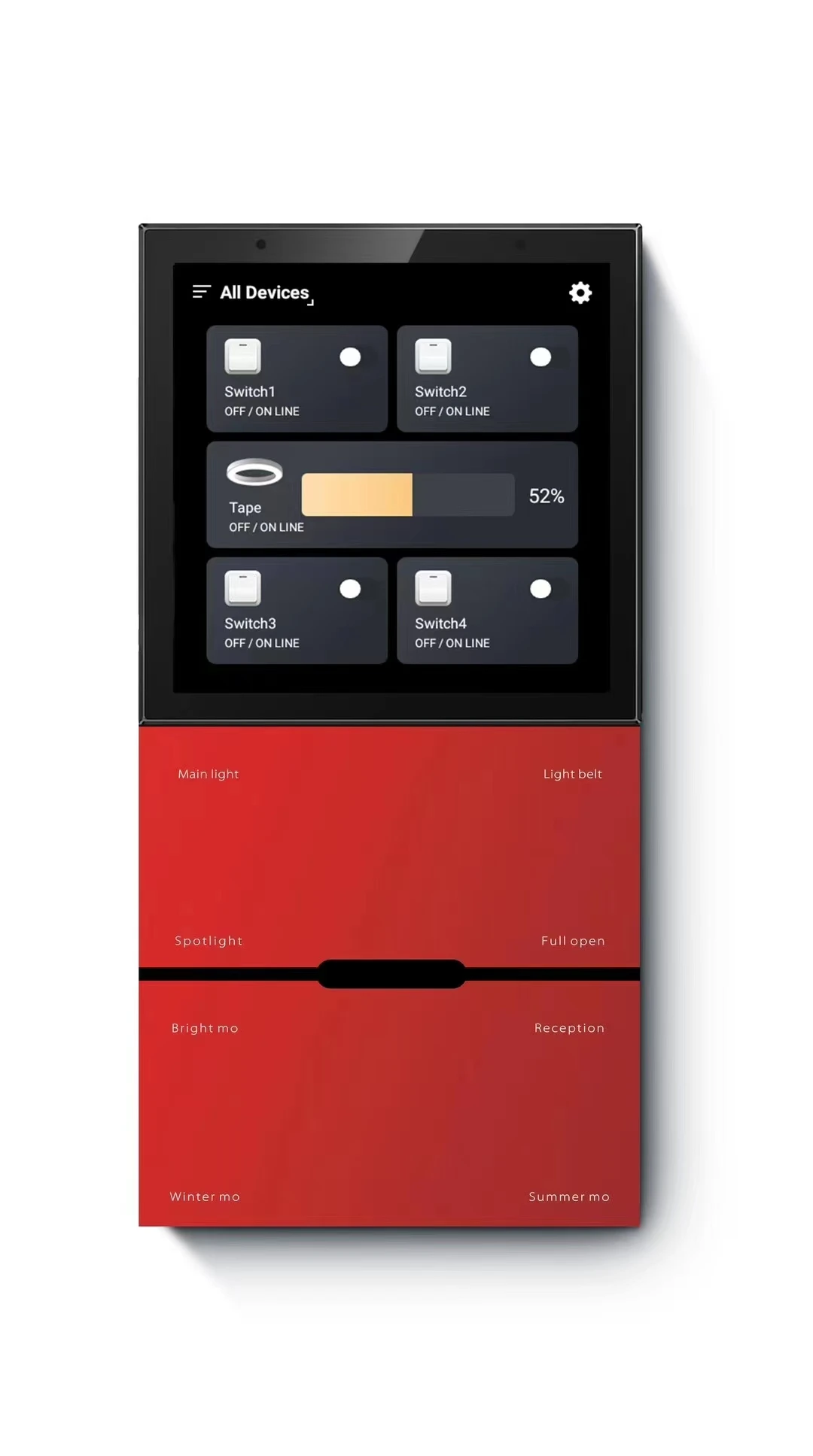 UEMON Smart Home System Tuya Zigbee Wall Switch Control Panel Home Automation WiFi Touch Screen Android 8.1 Wall Amplifier