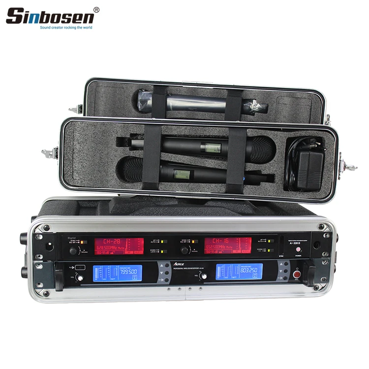 Professional microphone 2U 3U 4U flight case for microphone power amplifier dj mixer digital processor