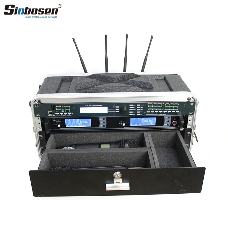 Professional microphone 2U 3U 4U flight case for microphone power amplifier dj mixer digital processor