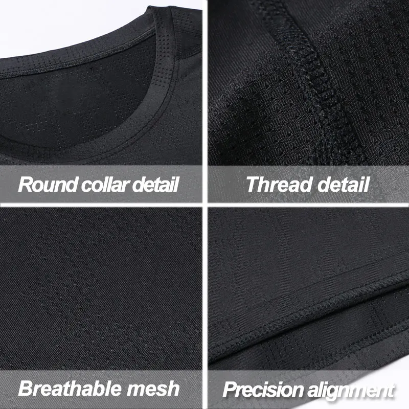cheap sports t-shirt for men 100% high quality blank milk silk joggers fitness workout training wear customized