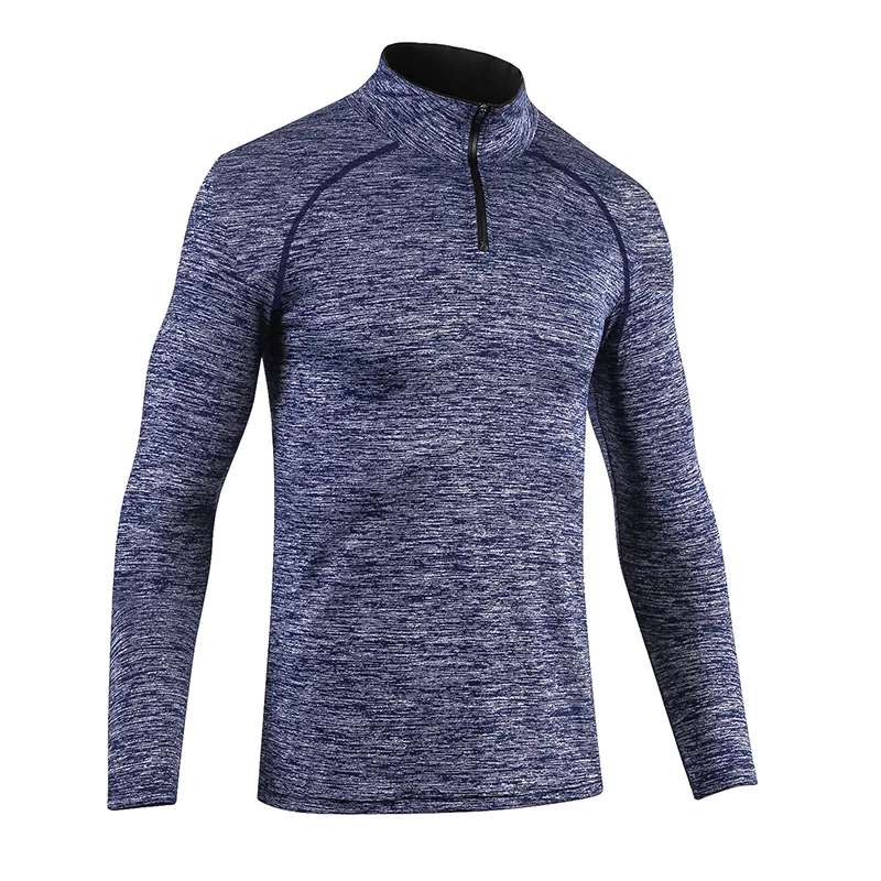 Custom Blank Slim Shirts Men Sport Long Sleeve T Shirt Quick Dry Outdoor Jogging T-shirt Gym Tops Wholesale Sportswear
