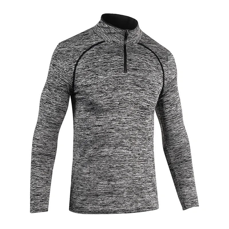 Custom Blank Slim Shirts Men Sport Long Sleeve T Shirt Quick Dry Outdoor Jogging T-shirt Gym Tops Wholesale Sportswear