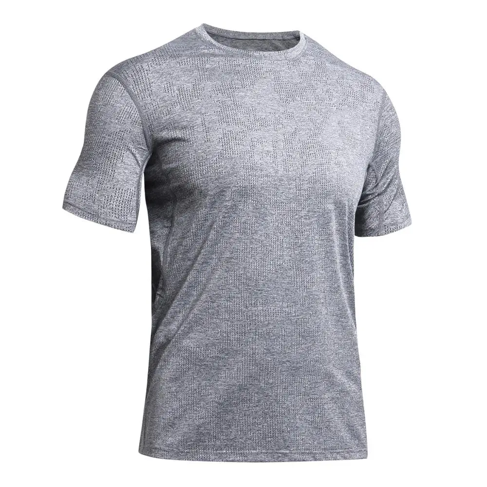 cheap sports t-shirt for men 100% high quality blank milk silk joggers fitness workout training wear customized