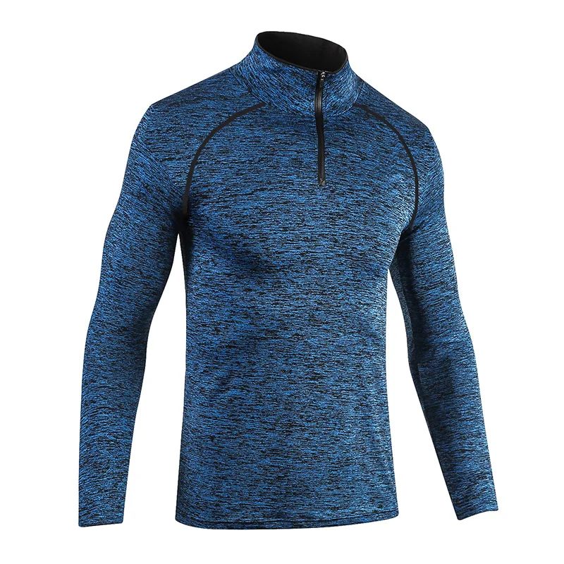 Custom Blank Slim Shirts Men Sport Long Sleeve T Shirt Quick Dry Outdoor Jogging T-shirt Gym Tops Wholesale Sportswear
