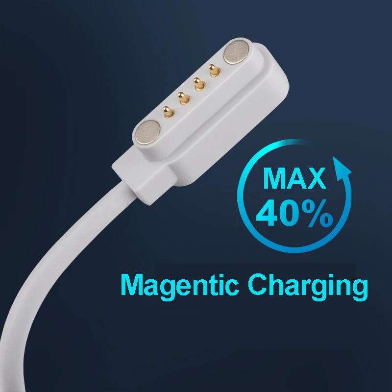 Factory Wholesale Magnetic Charger 4 Pin USB 2.0 Charging Cable Cord for Smart Watch
