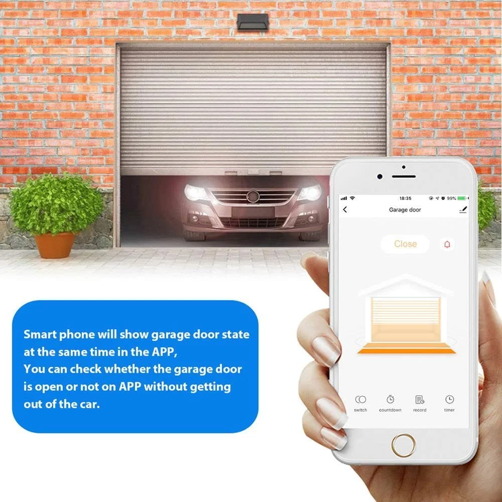 Sliding Gate Controller Tuya Smart Life APP Alexa Echo Google Home Voice Control Wireless WIFI Garage Door Opener