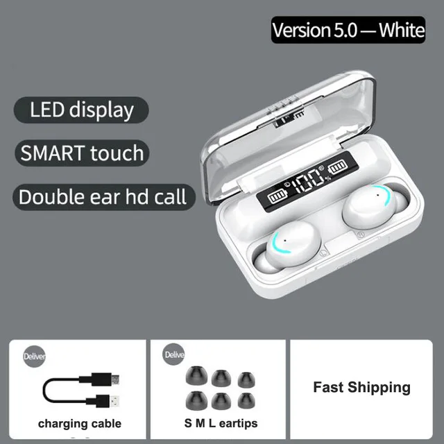 VALDUS F9 Headphones fone de ouvido audifonos auriculares Wireless Earphone Waterproof BT 5.0 F9-5 F9-5C TWS Earbuds