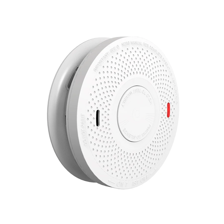 OEM ODM Smart home security alarm system smoke sensing carbon monoxide combined detection smoke alarm 10-year lithium battery