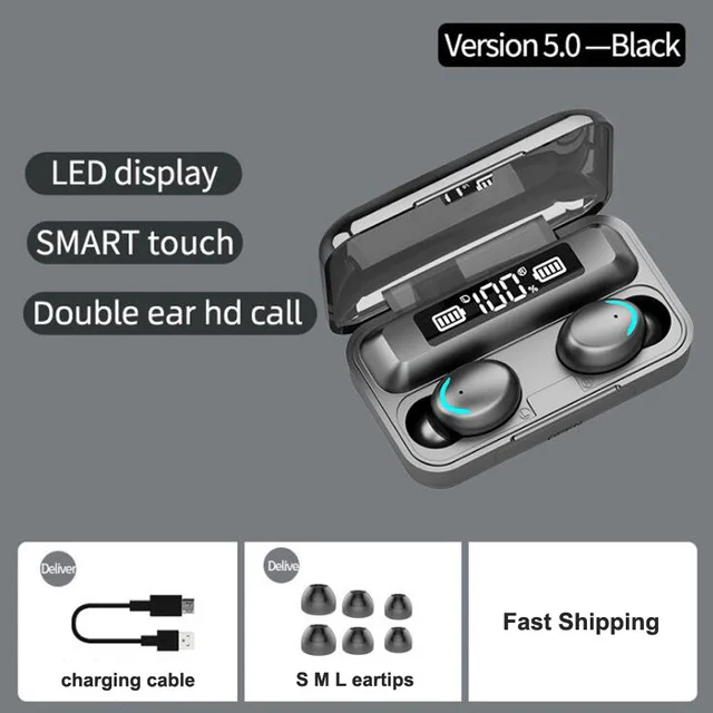 VALDUS F9 Headphones fone de ouvido audifonos auriculares Wireless Earphone Waterproof BT 5.0 F9-5 F9-5C TWS Earbuds