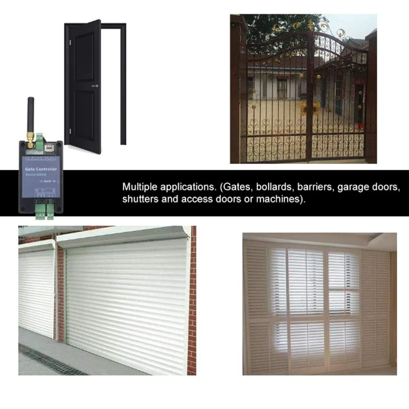 GSM 2G 4G Remote Control G202 Single Relay Switch For Sliding Swing Garage Gate Opener( Replace RTU5024 )