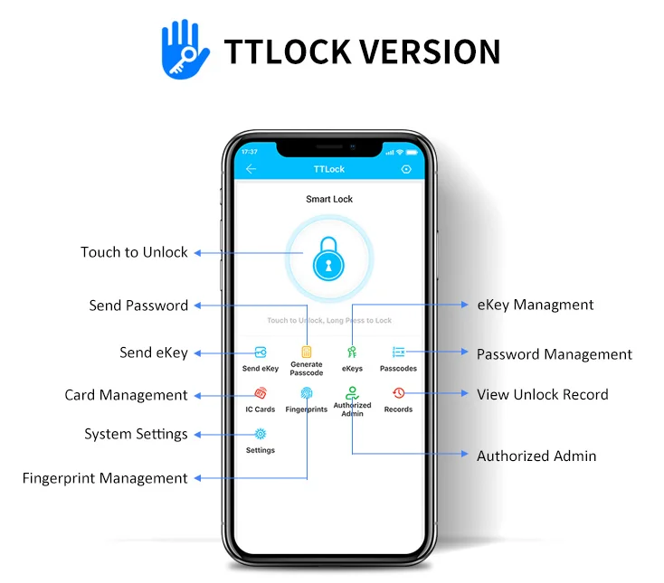Easloc Cerradura Inteligente Keypad Smart Door Lock for Main Door