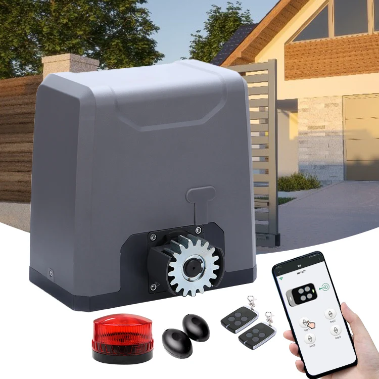 automatic wireless 4g gate opener and closer with remote automatic driveway sliding gate opener parts