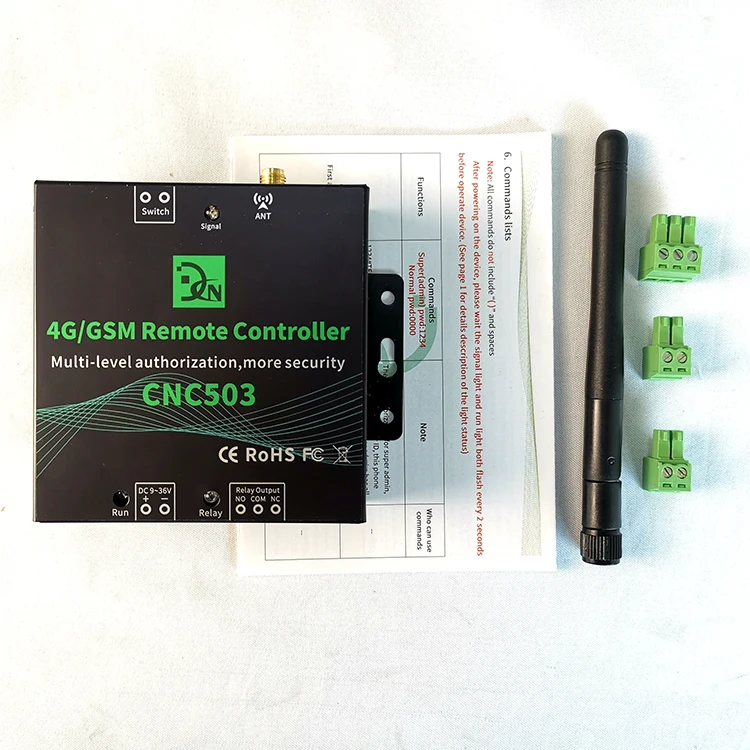 Smart CNC503 SMS Door Control 4G GSM Swing Sliding Gate Opener Remote Control Relay Switch Door Opener Closer By Phone Free Call