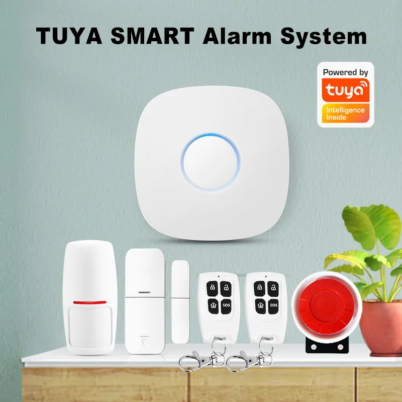 2023 new Home Burglar Tuya wifi Smart Security House Intruder Wireless 4G Cellular Data Security Alarm System