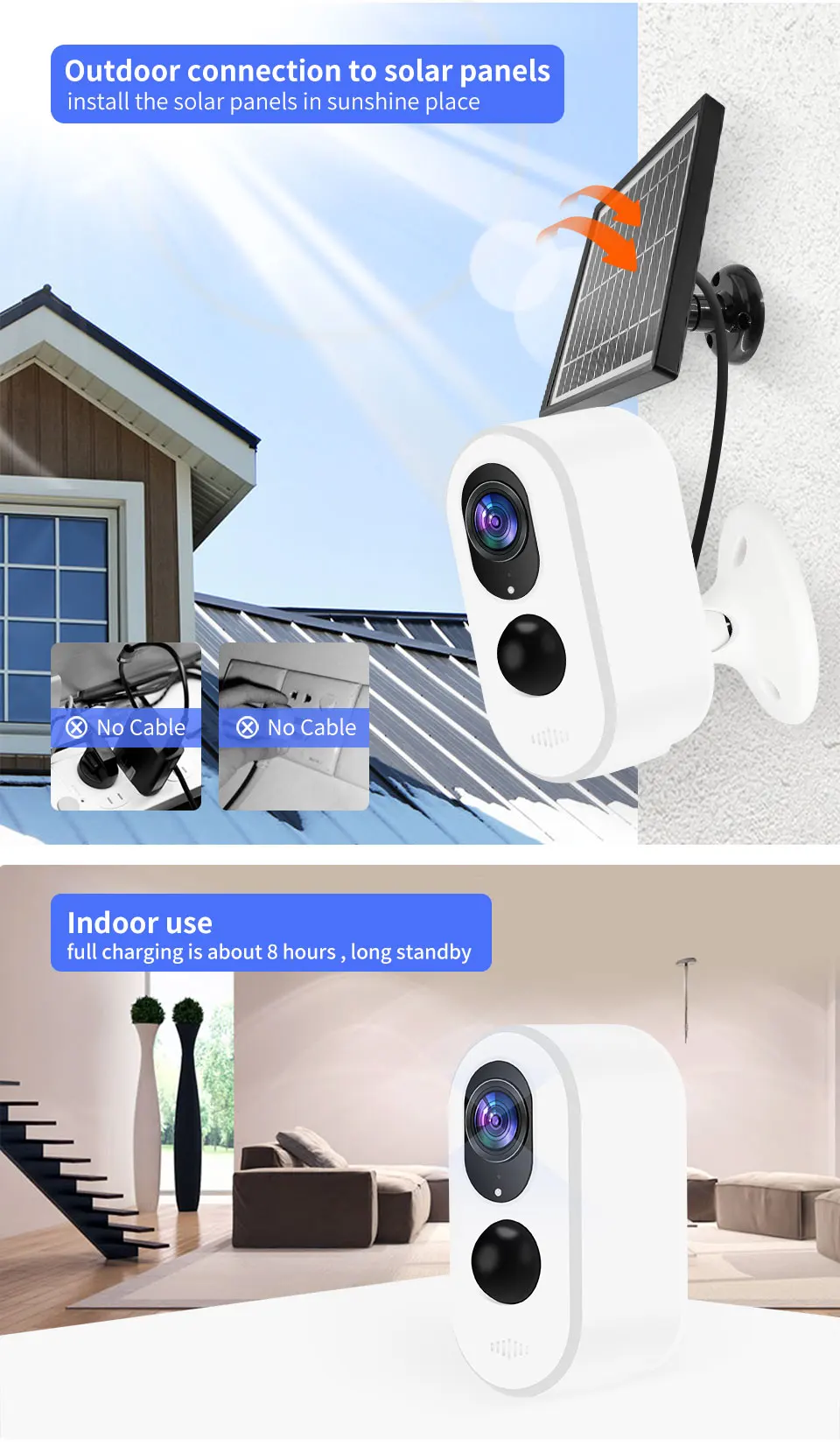 Whole Sale Solar 4G Camera Cctv Camera Wifi Solar Battery Powered PIR 1080P Wireless Security Camera