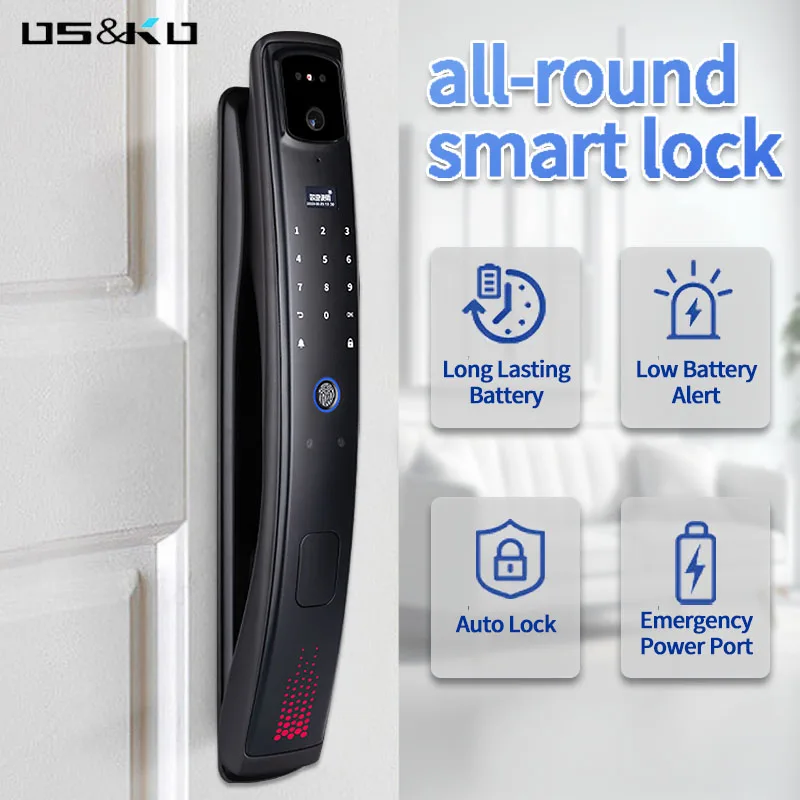 security door lock system anti theft mortise  biometric fingerprint  convenient digital door keypad wireless  intelligent  lock