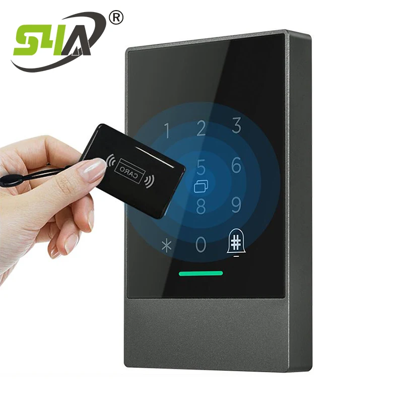 Smart access control glass door mobile phone TTlock app access control management password card swiping access control all-in-on