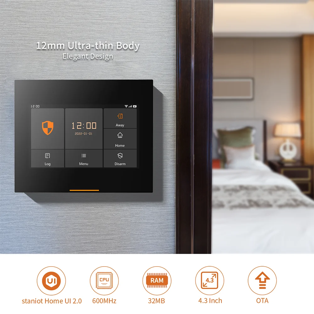 200 Wireless Zones Tuya Smart House Security Intruder Alarm System With Wifi GSM