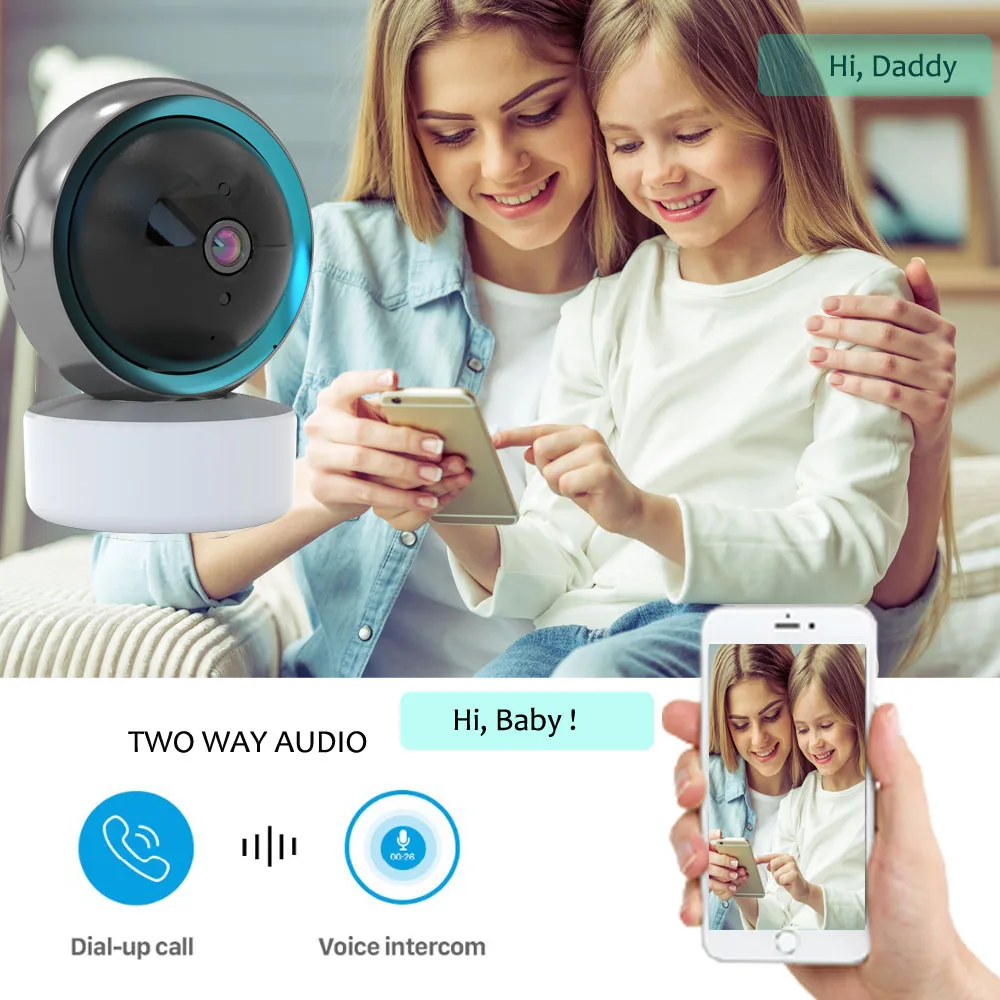 2MP Tuya Ceiling Service Camera Cctv System Security Night Vision Two Way Audio Cctv Hd Camera 1080p Full System